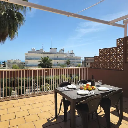 公寓 Fran Coastal Elegance Stylish With Sea Views And Seasonal Pool, Large Terrace By Namaste Elite 托雷莫利诺斯